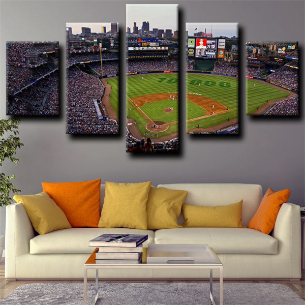 Atlanta Braves Ballpark Emblem Canvas Wall Art