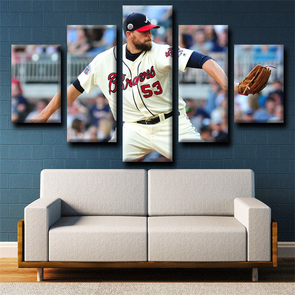 Atlanta Braves Relief Pitcher Jim Johnson Canvas Wall Art