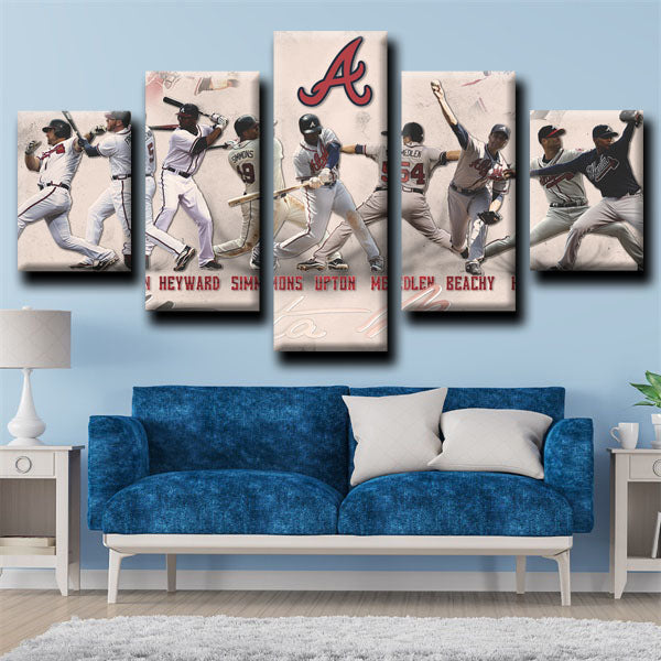 Atlanta Braves Team Symbol Canvas Wall Art
