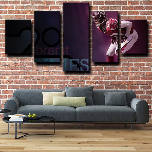 Atlanta Falcons Cornerback Optimus Grimes Brent Grimes Canvas Wall Art