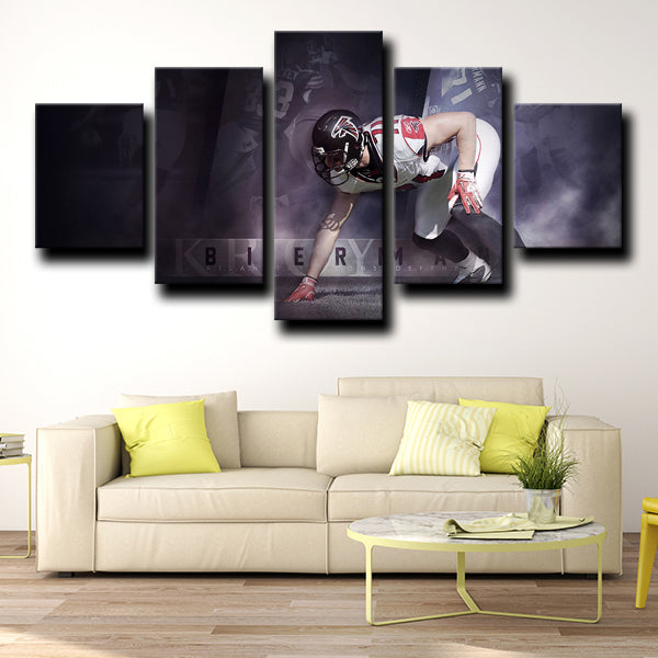 Atlanta Falcons Defensive End Big Bird Kroy Biermann Canvas Wall Art