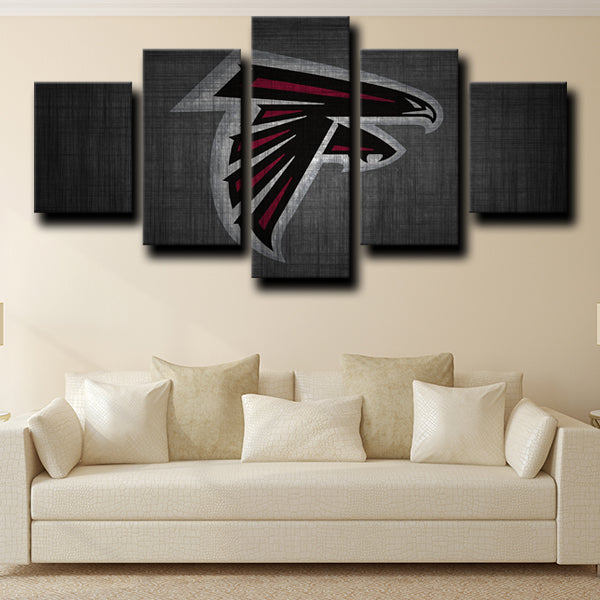 Atlanta Falcons Logo Crest Canvas Wall Art