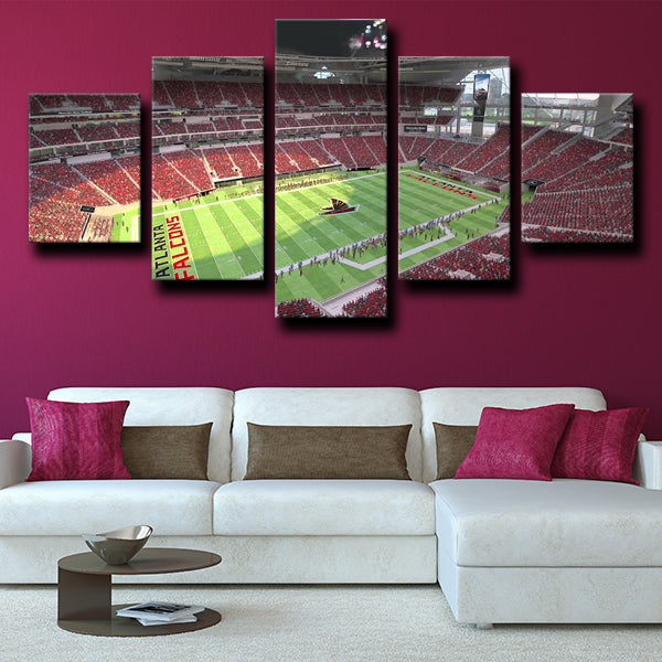 Atlanta Falcons Mercedes-Benz Stadium Canvas Wall Art