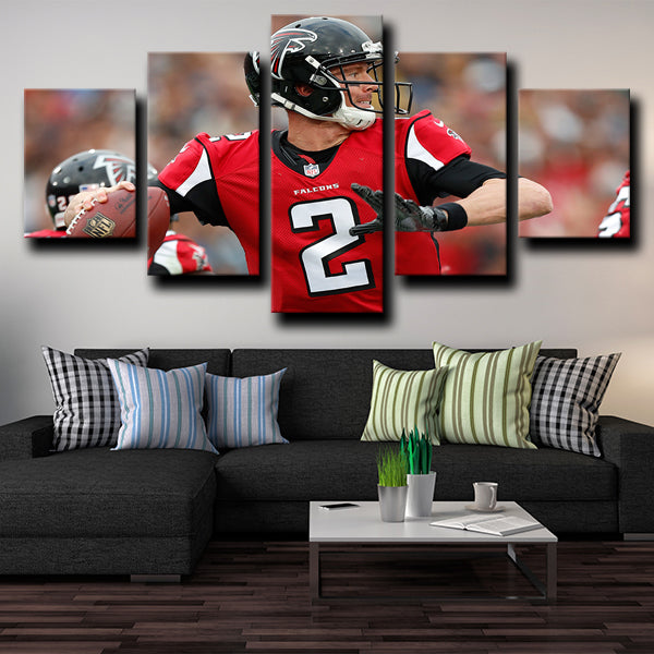 Atlanta Falcons Quarterback Matty Ice Matt Ryan Canvas Wall Art