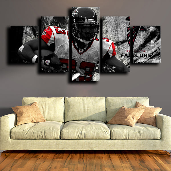 Atlanta Falcons Running Back The Burner Michael Turner Canvas Wall Art