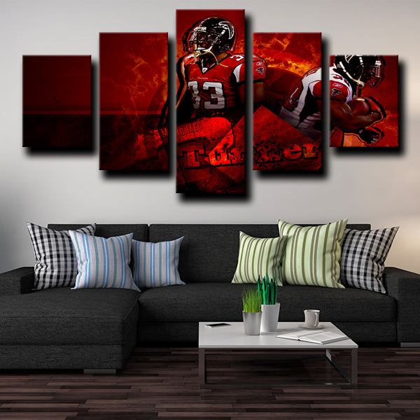 Atlanta Falcons Running Back The Burner Turner Canvas Wall Art