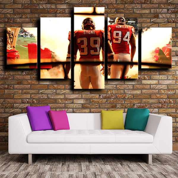 Atlanta Falcons Stone And Huntley Canvas Wall Art