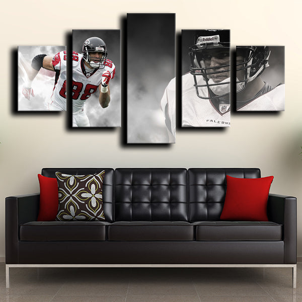 Atlanta Falcons Tight End Tony Gonzalez Canvas Wall Art
