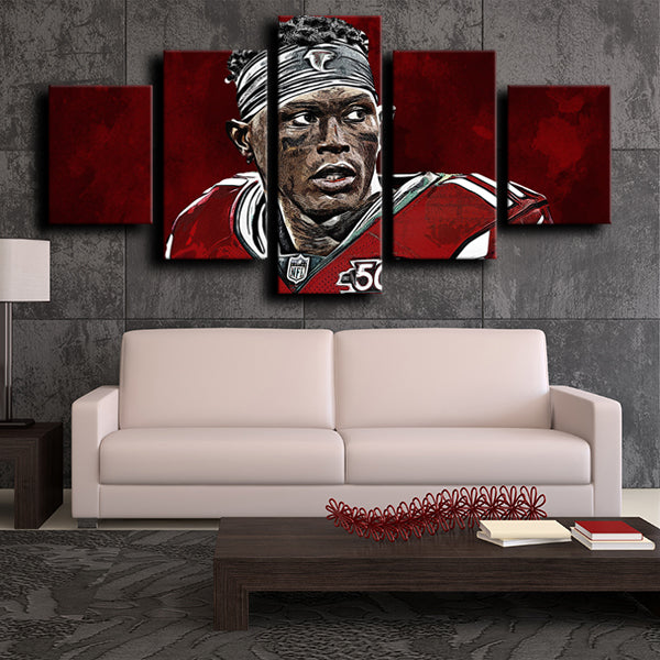 Atlanta Falcons Wide Receiver Julio Jones Canvas Wall Art