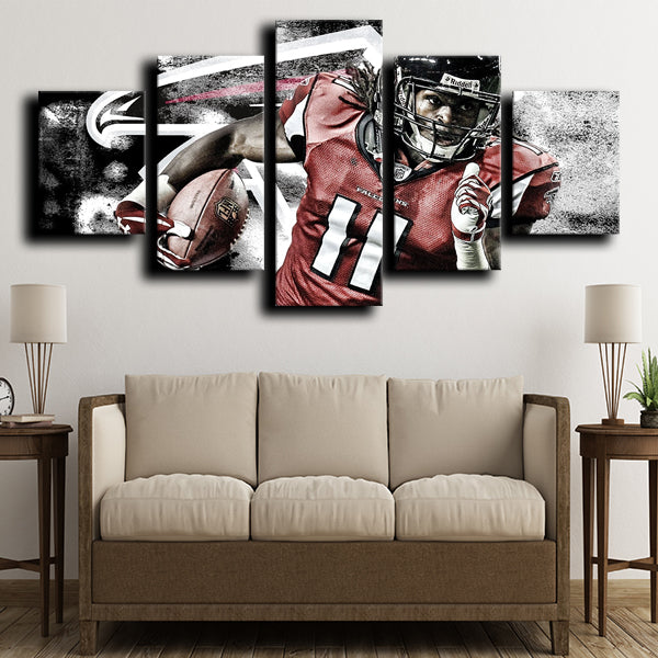 Atlanta Falcons Wide Receiver Julio Jones Canvas Wall Art