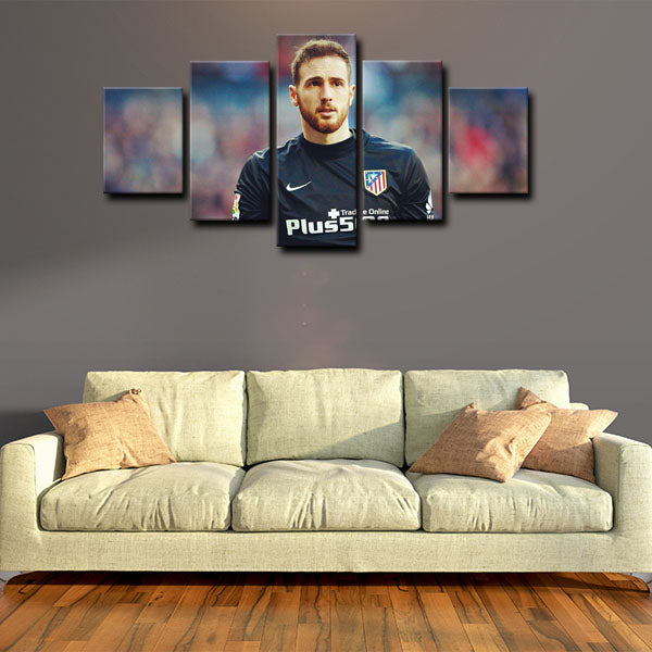 Atletico Madrid Goalkeeper Jan Oblak Canvas Wall Art