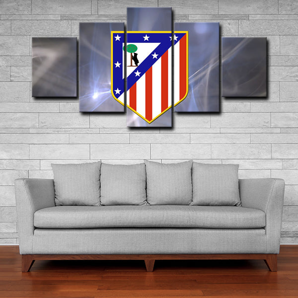 Atletico Madrid Logo Canvas Wall Art