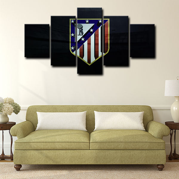 Atletico Madrid Logo Canvas Wall Art Atletico Madrid Logo Canvas Wall Art