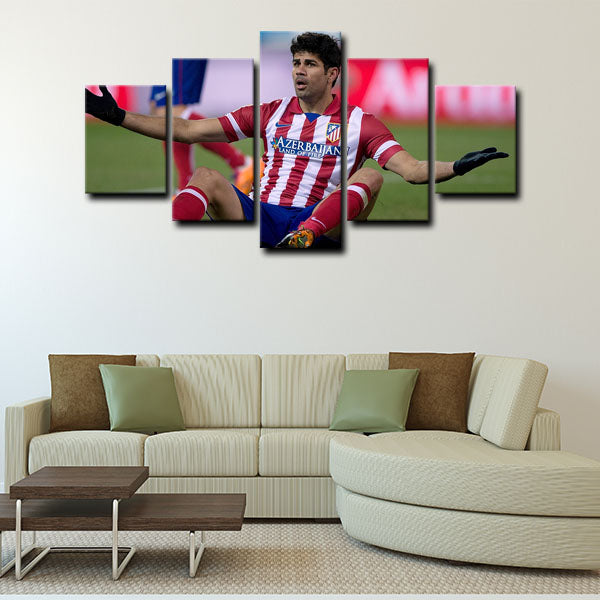Atletico Madrid Outside Right Forward El Cholo Costa Canvas Wall Art