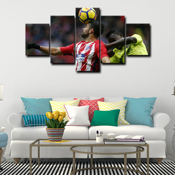 Atletico Madrid Striker El Cholo Costa Canvas Wall Art