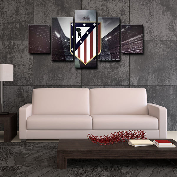 Atletico Madrid The Red And Whites Canvas Wall Art
