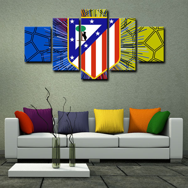 Atletico Madrid The Red And Whites Canvas Wall Art