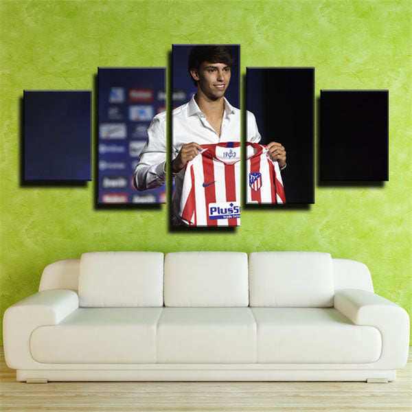 Atlético Madrid Team Forward João Félix Canvas Wall Art
