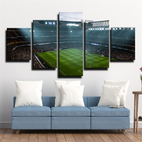 Atlético Madrid Team Court Badge Canvas Wall Art