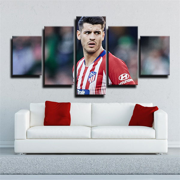 Atlético Madrid Team Forward El Cholo Diego Costa Canvas Wall Art