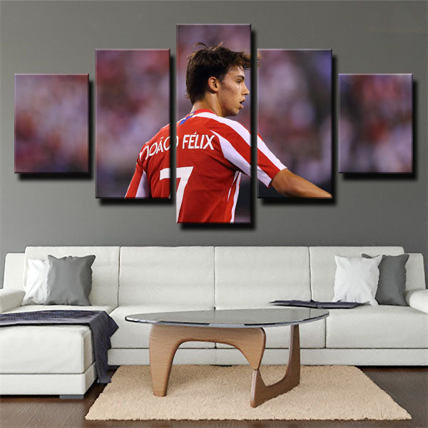 Atlético Madrid Team Forward João Félix Canvas Wall Art