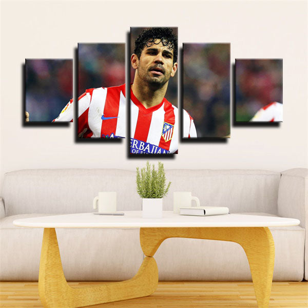 Atlético Madrid Team Forward The Beast Diego Costa Canvas Wall Art