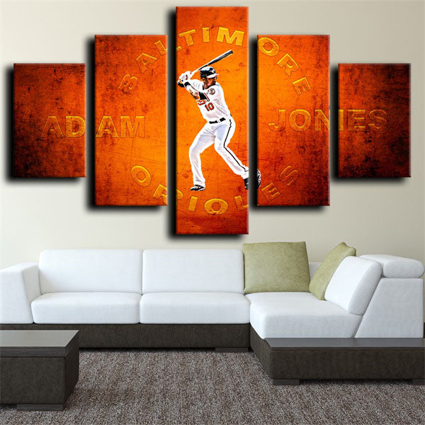 Adam Jones Pacman Center Fielder Canvas Wall Art