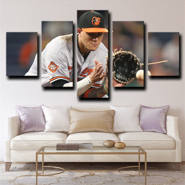 El Ministro De La Defensa Shortstop Manny Machado Canvas Wall Art