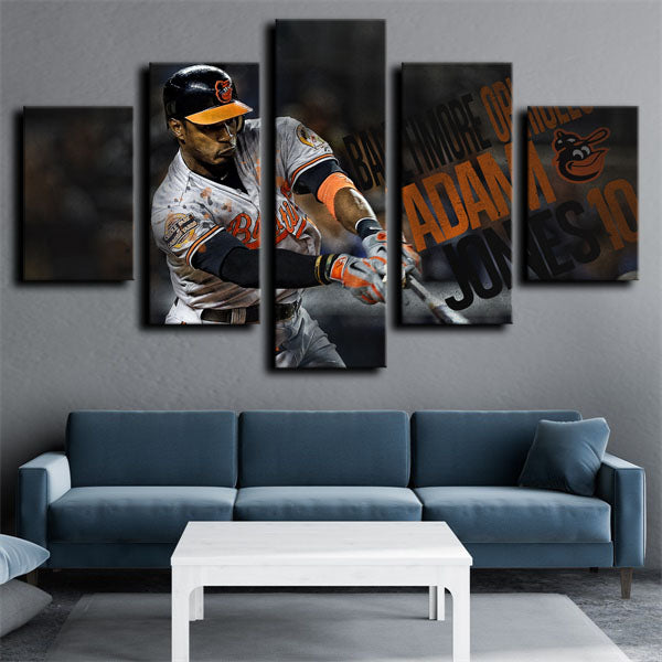 Baltimore Orioles Pacman Center Fielder Adam Jones Canvas Wall Art
