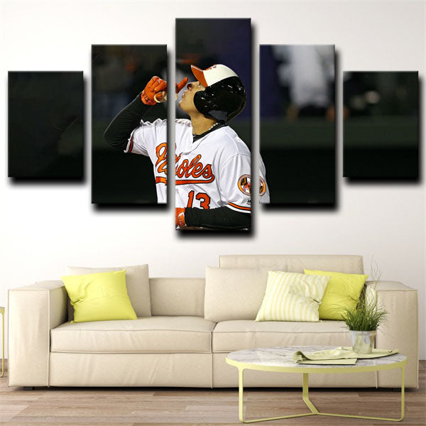Shortstop El Ministro De La Defensa Manny Machado Canvas Wall Art