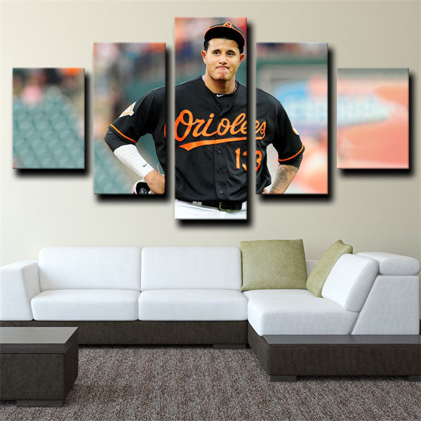Shortstop Manny Machado El Ministro De La Defensa Canvas Wall Art
