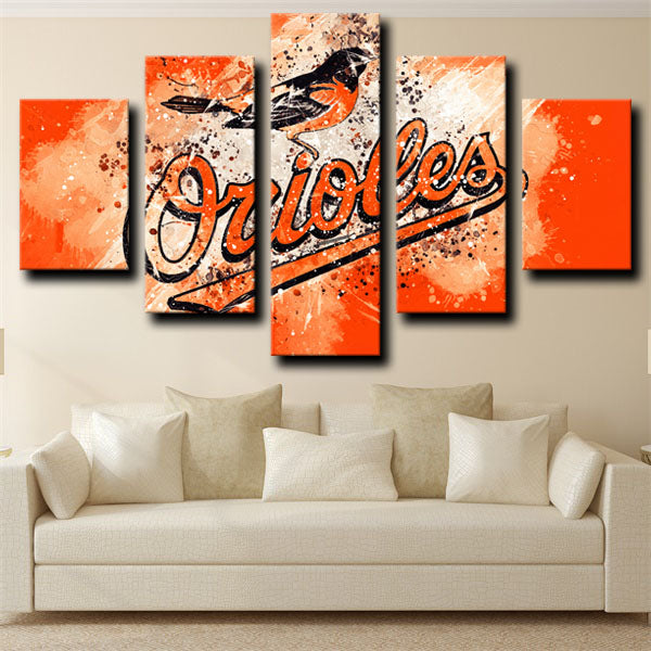 Baltimore Orioles Simple Style Badge Canvas Wall Art Baltimore Orioles Simple Style Badge Canvas Wall Art