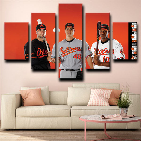 Baltimore Orioles Team Badge Canvas Wall Art Baltimore Orioles Team Badge Canvas Wall Art