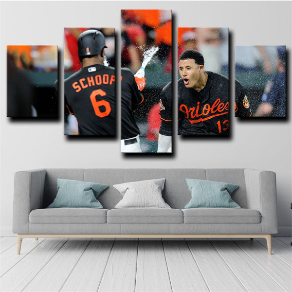 Baltimore Orioles Team Symbol Canvas Wall Art