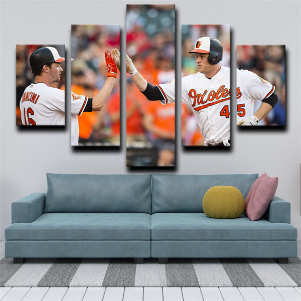 Baltimore Orioles Players Meeting Canvas Wall Art