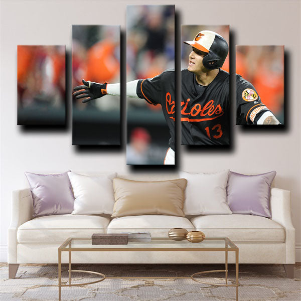Third Baseman El Ministro De La Defensa Manny Machado Canvas Wall Art
