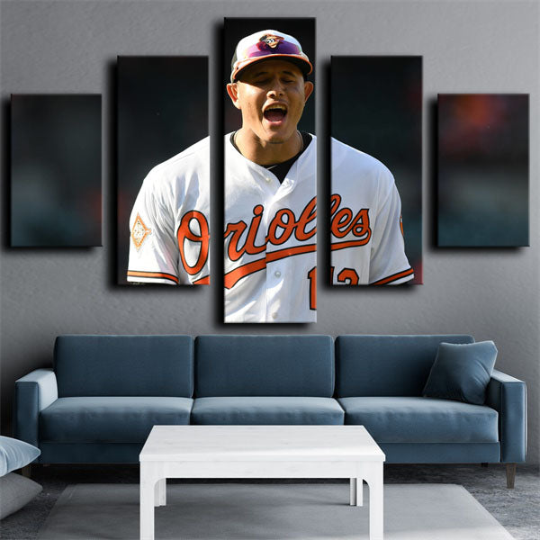 Third Baseman Manny Machado El Ministro De La Defensa Canvas Wall Art
