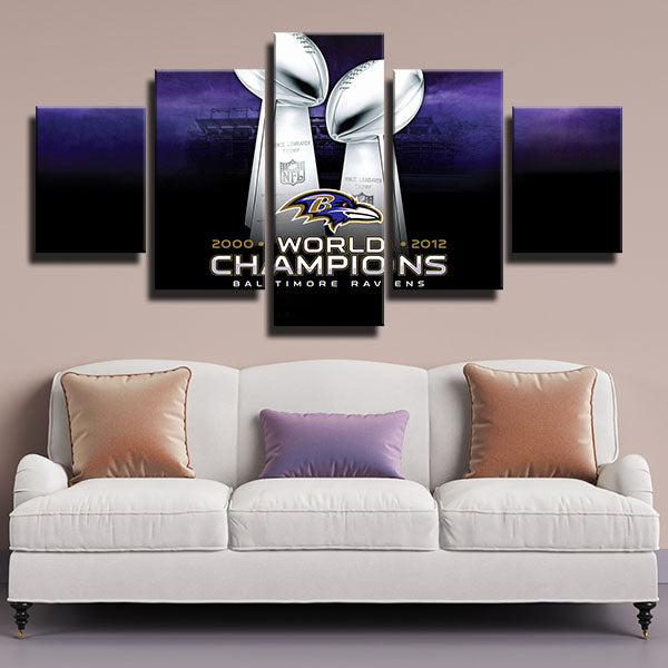 Baltimore Ravens Champions Canvas Wall Art Baltimore Ravens Champions Canvas Wall Art