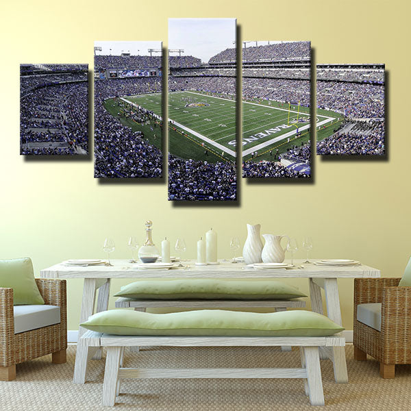 Baltimore Ravens Court M&Amp;T Bank Stadium Canvas Wall Art