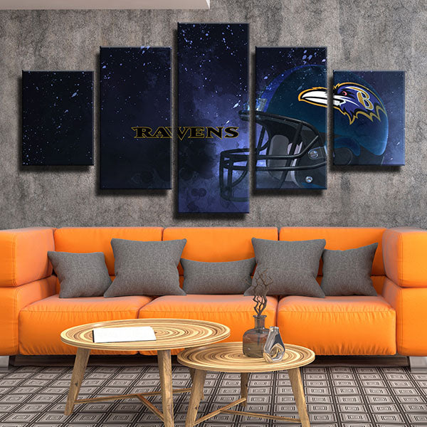 Baltimore Ravens Dream Helmet Canvas Wall Art