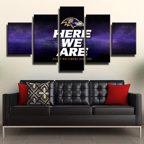 Baltimore Ravens Purple Name Emblem Canvas Wall Art Baltimore Ravens Purple Name Emblem Canvas Wall Art