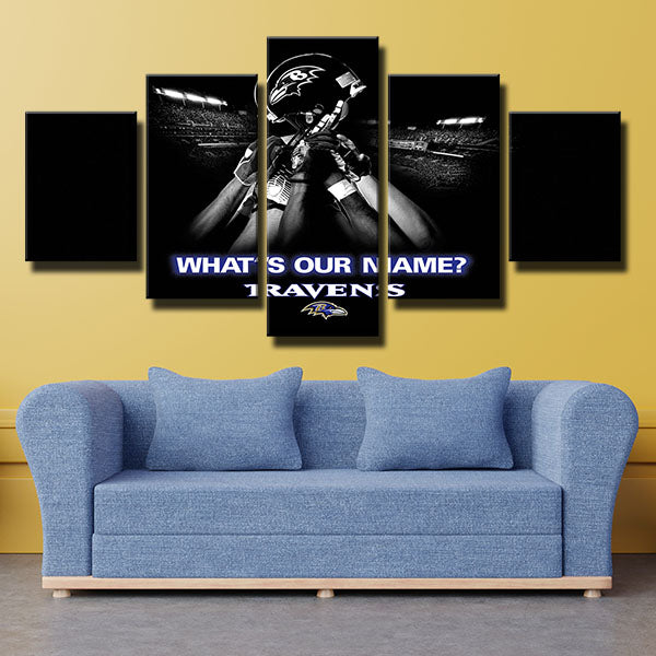 Baltimore Ravens Unite Emblem Canvas Wall Art