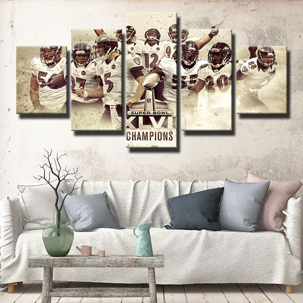 Baltimore Ravens Whole Champions Canvas Wall Art