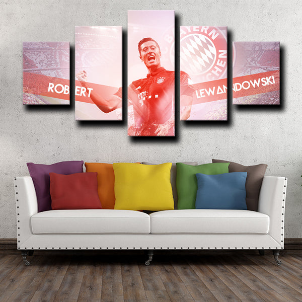 Bayern Forward The Body Lewandowski Red Canvas Wall Art Bayern Forward The Body Lewandowski Red Canvas Wall Art