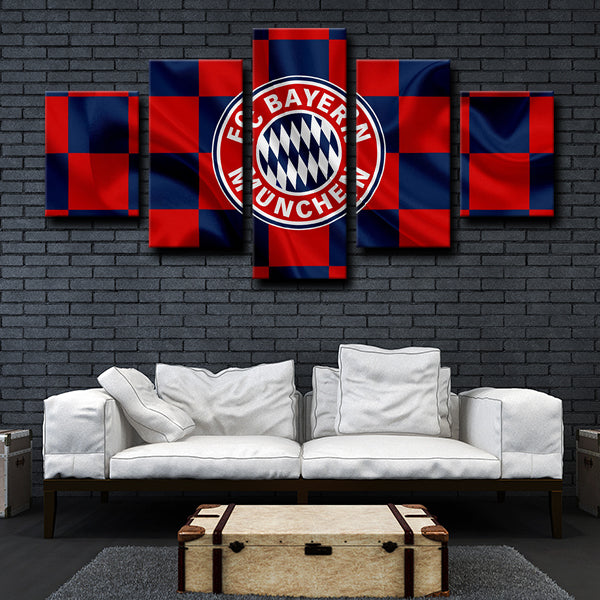 Bayern Logo Crest Canvas Wall Art