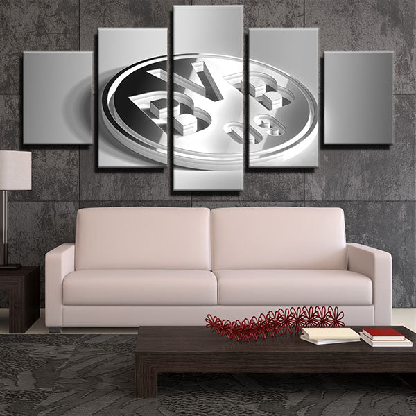 Borussia Dortmund Fc 3D Emblem Canvas Wall Art