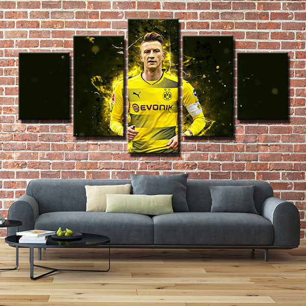 Borussia Dortmund Fc Forward Marco Reus Canvas Wall Art