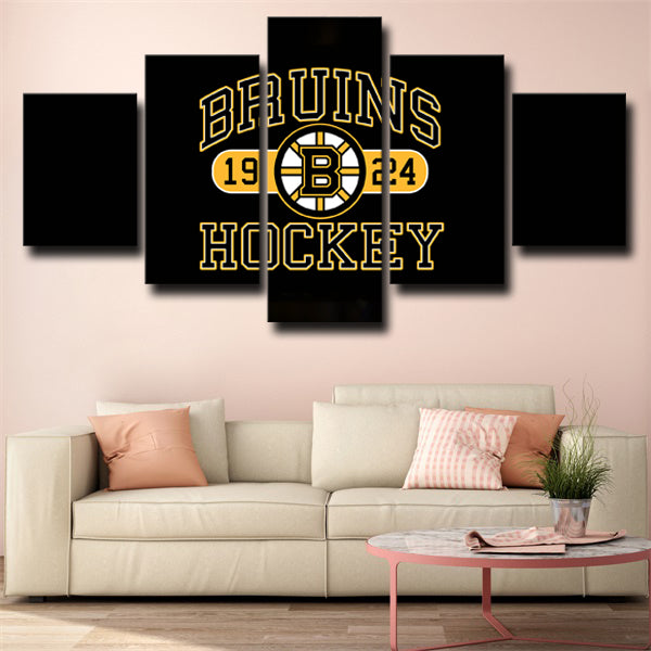 Boston Bruins Emblem 1924 Canvas Wall Art