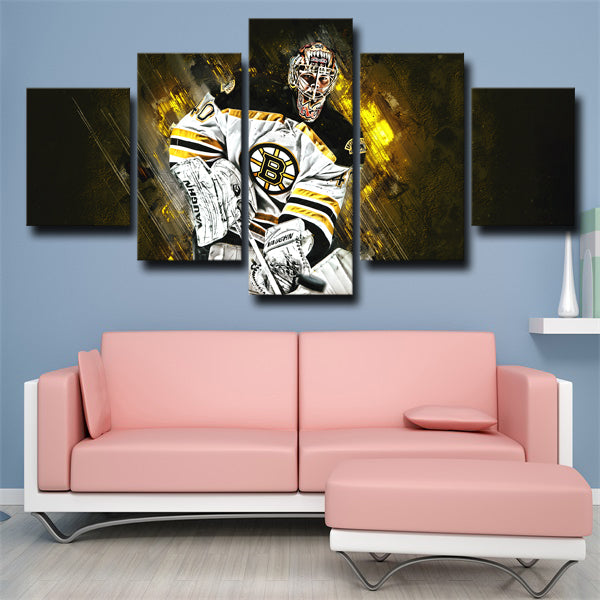 Boston Bruins Goaltender Tuukka Rask Canvas Wall Art