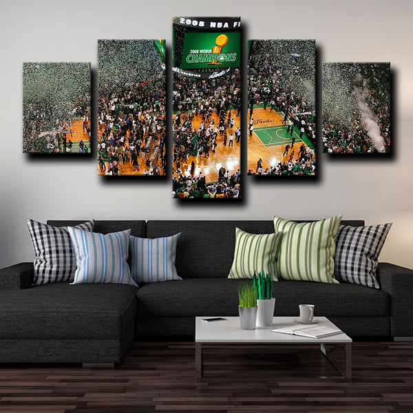 Boston Celtics Fleet Center Canvas Wall Art
